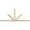 Ekena Millwork Kennewick Rough Sawn Timber Gable Bracket, Douglas Fir, 108"W x 68"H x 2"D x 4"F, 15/12 Pitch GBW108X68X0204KEN00RDF - alternate 5